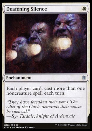 (010/269) Magic The Gathering Throne of Eldraine Single: Deafening Silence Holo Uncommon