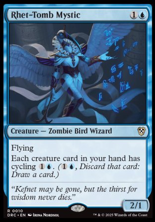 (010) Magic The Gathering Commander: Aetherdrift Single: Rhet-Tomb Mystic  Rare