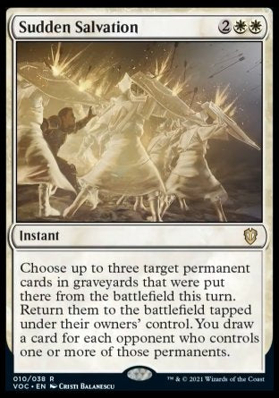 (010) Magic The Gathering Commander: Innistrad: Crimson Vow Single: Sudden Salvation (V.1)  Rare