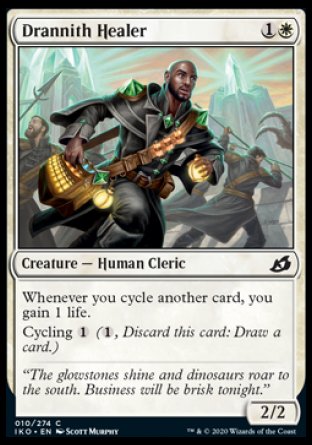 (010/274) Magic The Gathering Ikoria: Lair of Behemoths Single: Drannith Healer Holo Common