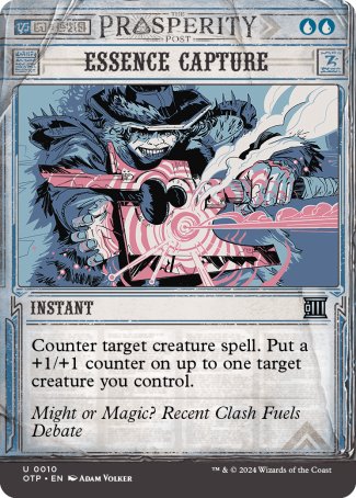 (010) Magic The Gathering Breaking News Single: Essence Capture  Holo Uncommon