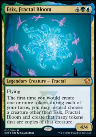 (010) Magic The Gathering Commander: Strixhaven Single: Esix, Fractal Bloom Holo Mythic