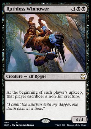 (010) Magic The Gathering Commander: Kaldheim Single: Ruthless Winnower  Rare