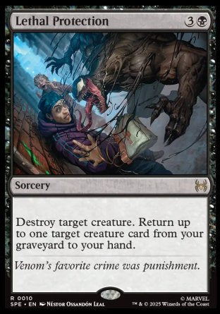 (010) Magic The Gathering Magic: The Gathering | Marvel's Spider-Man: Eternal Single: Lethal Protection  Rare