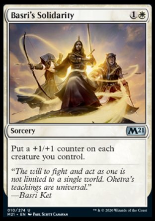 (010) Magic The Gathering Core 2021 Single: Basri's Solidarity Holo Uncommon