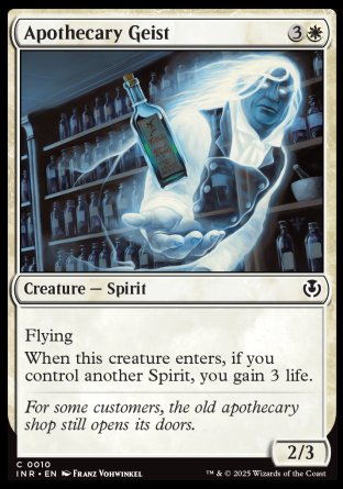 (010) Magic The Gathering Innistrad Remastered Single: Apothecary Geist  Common