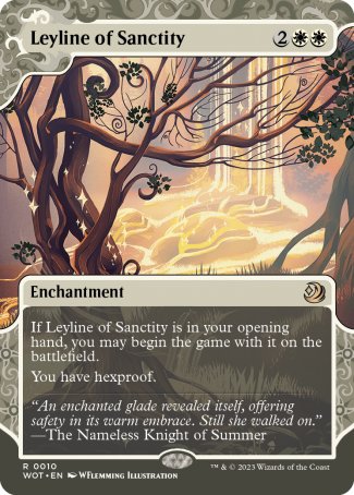 (010) Magic The Gathering Enchanting Tales Single: Leyline of Sanctity  Rare
