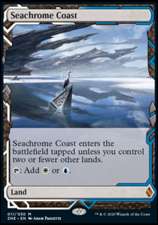 (011/030) Magic The Gathering Zendikar Rising Expeditions Single: Seachrome Coast Holo Mythic