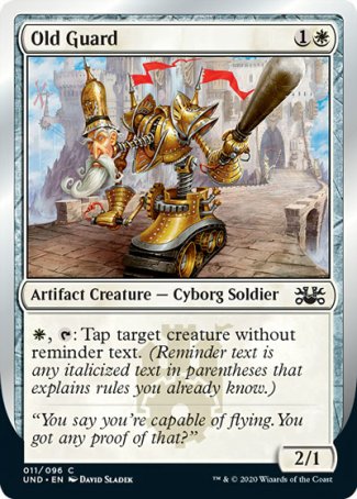(011/096) Magic The Gathering Unsanctioned Single: Old Guard  Common