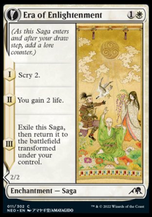 (011) Magic The Gathering Kamigawa: Neon Dynasty Single: Era of Enlightenment // Hand of Enlightenment  Common