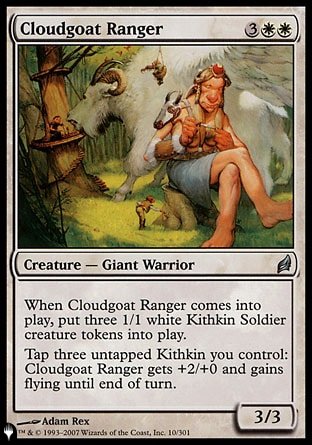 (010) Magic The Gathering The List Single: Cloudgoat Ranger  Uncommon