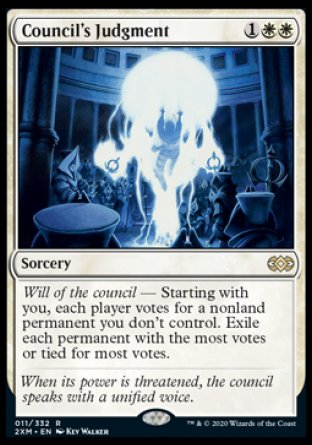 (011/332) Magic The Gathering Double Masters Single: Council's Judgment Holo Rare