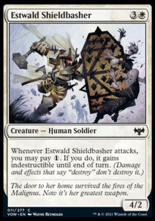 (011) Magic The Gathering Innistrad: Crimson Vow Single: Estwald Shieldbasher  Common