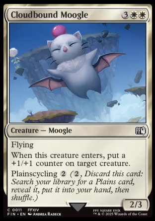 (011) Magic The Gathering Magic: The Gathering - FINAL FANTASY Single: Cloudbound Moogle Holo Common