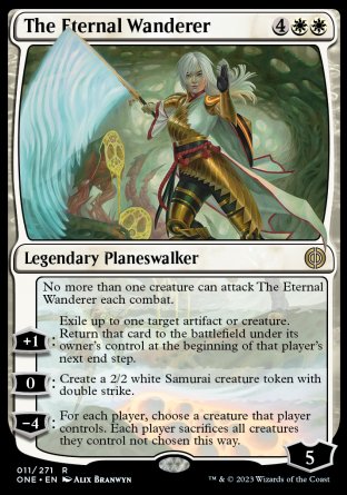 (011) Magic The Gathering Phyrexia: All Will Be One Single: The Eternal Wanderer Holo Rare