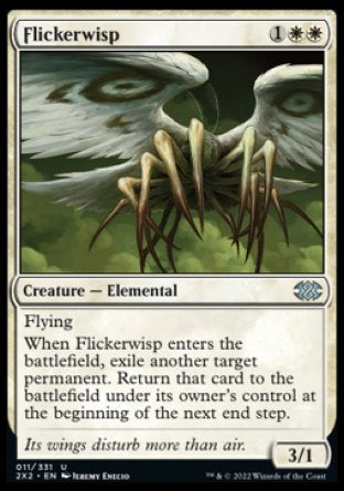 (011) Magic The Gathering Double Masters 2022 Single: Flickerwisp  Uncommon