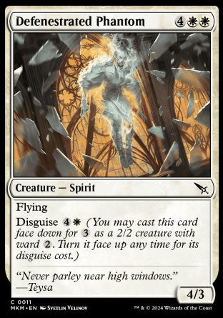 (011) Magic The Gathering Murders at Karlov Manor Single: Defenestrated Phantom Holo Common