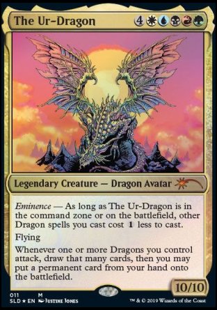 (011) Magic The Gathering Secret Lair Drop Series Single: The Ur-Dragon Holo Mythic
