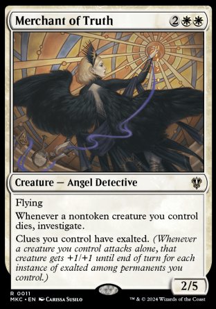 (011) Magic The Gathering Commander: Murders at Karlov Manor Single: Merchant of Truth  Rare