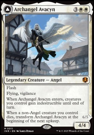 (011) Magic The Gathering Innistrad Remastered Single: Archangel Avacyn / Avacyn, the Purifier Holo Mythic