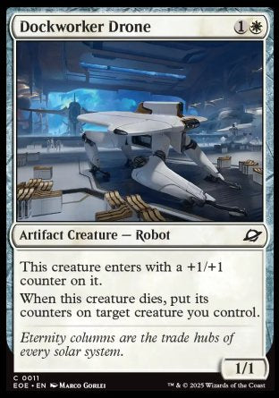 (011) Magic The Gathering Edge of Eternities Single: Dockworker Drone  Common
