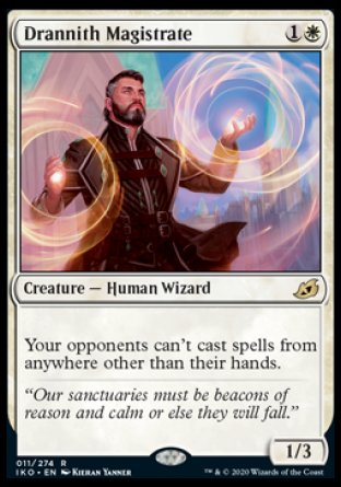 (011) Magic The Gathering Ikoria: Lair of Behemoths: Promos Single: Drannith Magistrate (V.2)  Rare