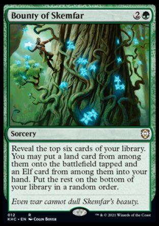 (012) Magic The Gathering Commander: Kaldheim Single: Bounty of Skemfar  Rare