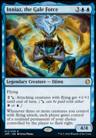 (012) Magic The Gathering Jumpstart Single: Inniaz, the Gale Force  Rare