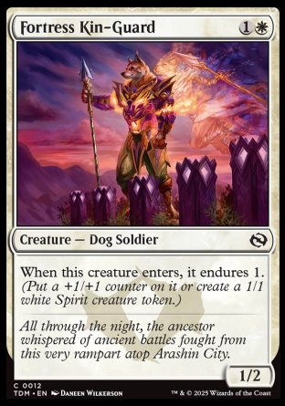 (012) Magic The Gathering Tarkir: Dragonstorm Single: Fortress Kin-Guard  Common
