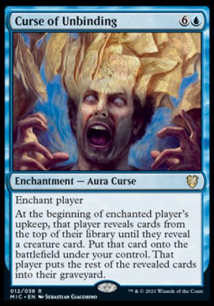 (012) Magic The Gathering Commander: Innistrad: Midnight Hunt Single: Curse of Unbinding (V.1)  Rare