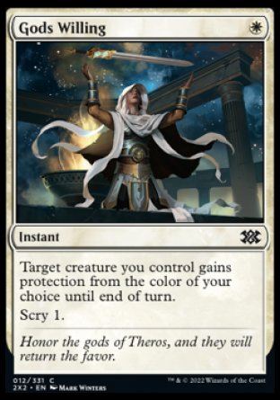(012) Magic The Gathering Double Masters 2022 Single: Gods Willing  Common