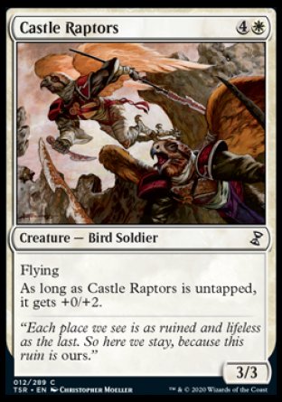 (012/289) Magic The Gathering Time Spiral Remastered Single: Castle Raptors Holo Common