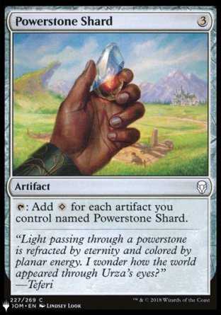 (227) Magic The Gathering The List Single: Powerstone Shard  Common