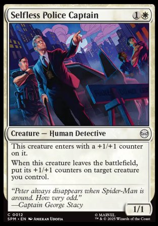 (012) Magic The Gathering Magic: The Gathering | Marvel's Spider-Man Single: Selfless Police Captain Holo Common