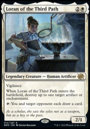 (012) Magic The Gathering The Brothers' War Single: Loran of the Third Path Holo Rare