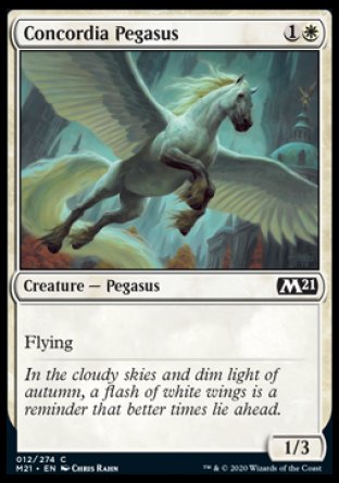 (012) Magic The Gathering Core 2021 Single: Concordia Pegasus  Common