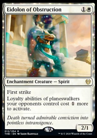(012/254) Magic The Gathering Theros Beyond Death Single: Eidolon of Obstruction  Rare