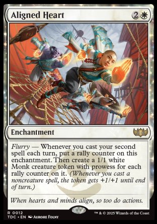 (012) Magic The Gathering Commander: Tarkir: Dragonstorm Single: Aligned Heart  Rare