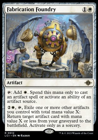 (012) Magic The Gathering The Lost Caverns of Ixalan Single: Fabrication Foundry  Rare