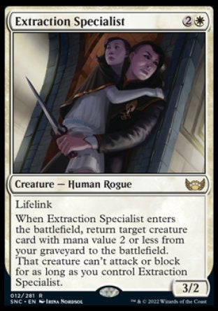 (012) Magic The Gathering Streets of New Capenna Single: Extraction Specialist  Rare