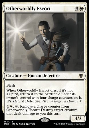 (012) Magic The Gathering Commander: Murders at Karlov Manor Single: Otherworldly Escort  Rare