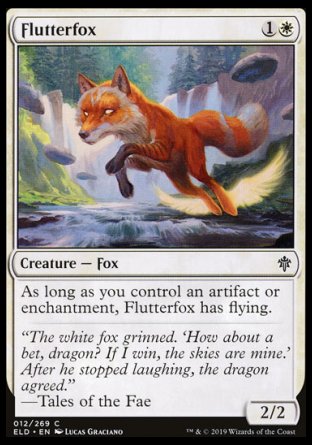 (012/269) Magic The Gathering Throne of Eldraine Single: Flutterfox  Common