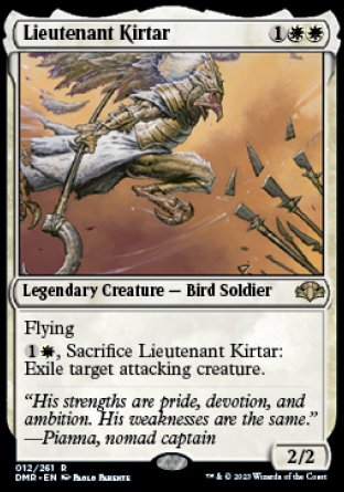 (012) Magic The Gathering Dominaria Remastered Single: Lieutenant Kirtar Holo Rare