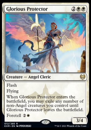 (012) Magic The Gathering Kaldheim: Promos Single: Glorious Protector (V.1) Holo Rare
