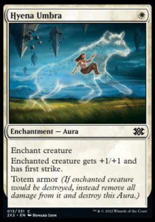 (013) Magic The Gathering Double Masters 2022 Single: Hyena Umbra  Common