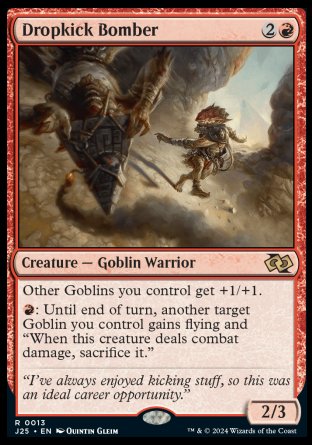(013) Magic The Gathering Foundations Jumpstart Single: Dropkick Bomber  Rare