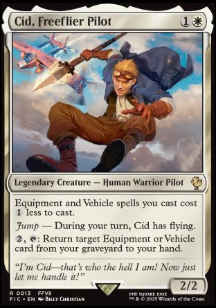 (013) Magic The Gathering Commander: Magic: The Gathering - FINAL FANTASY Single: Cid, Freeflier Pilot  Rare