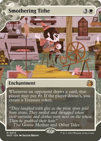 (013) Magic The Gathering Enchanting Tales Single: Smothering Tithe (V.1)  Holo Mythic