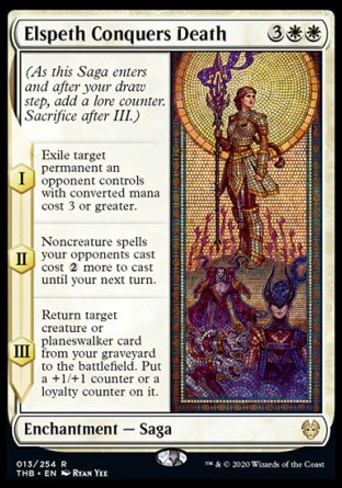 (013/254) Magic The Gathering Theros Beyond Death Single: Elspeth Conquers Death  Rare