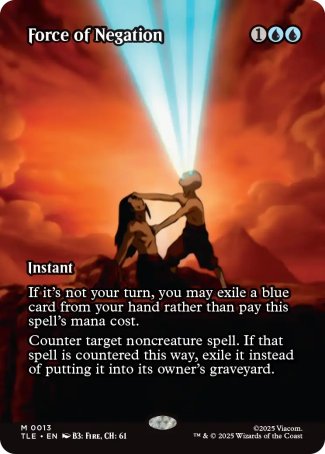 (013) Magic The Gathering Magic: The Gathering | Avatar: The Last Airbender: Eternal Single: Force of Negation  Mythic